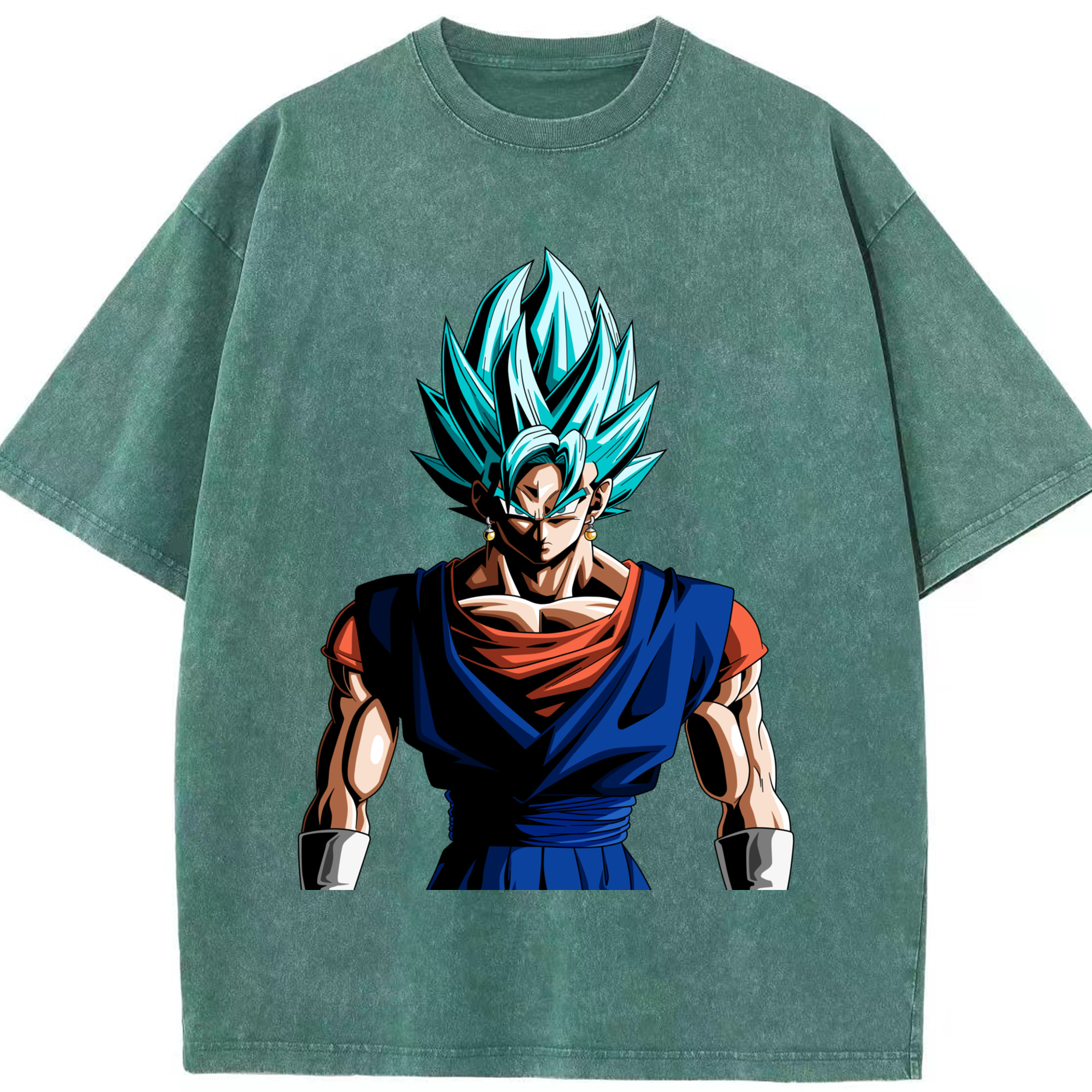 （画像用） ドラゴンボール ベジット DRAGON BALL Vegetto 綿100% ヴィンテージ風 半袖Tシャツ（フロントプリント）